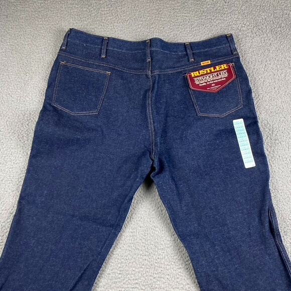 VTG Rustler 87621 Straight Leg Jeans Men's 44x32 Heavy Workwear Rugged New - Picture 9 of 11